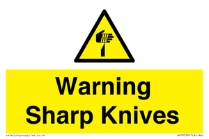 Warning Sharp Knives